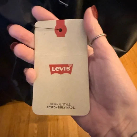 Levi's Levi Strauss & Company Faux Leather Motorcycle Jacket NEW 2X/XXL - Picture 7 of 16